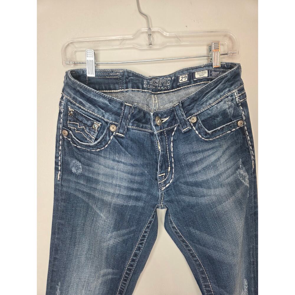 Miss Me Women’s Size 29 Medium Wash Bootcut Denim Jeans JE1045BL Light Distress